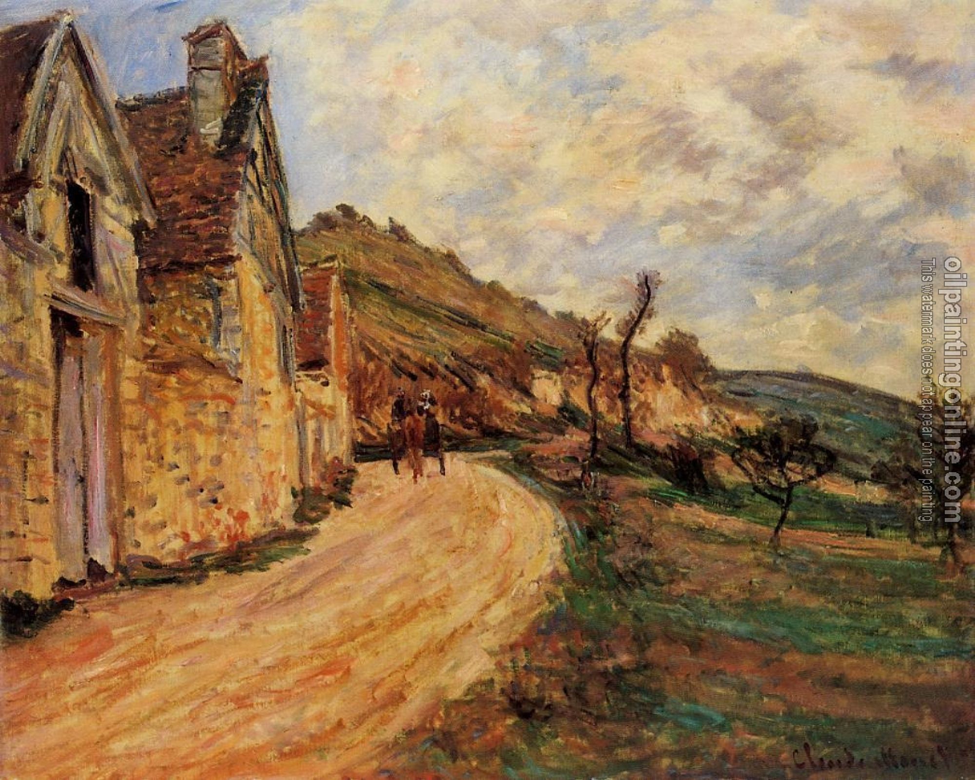 Monet, Claude Oscar - Les Roches at Falaise near Giverny